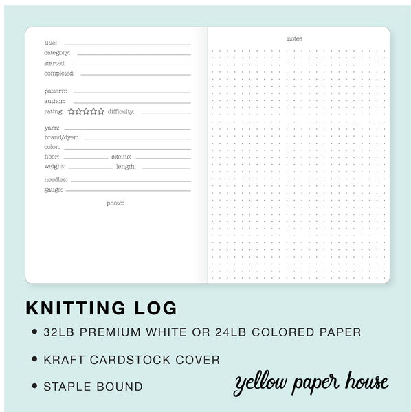 Knitting Journal Notebook  String Theory by Lion Brand – The Knitting  Lounge