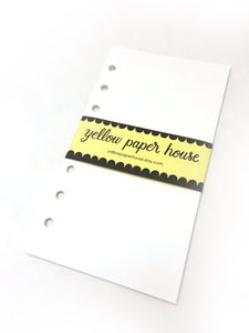 FILOFAX STYLE PLANNER PAPER - 6 RING - MIXED MEDIA ART PAPER