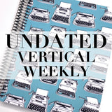 Spiral Undated Vertical Weekly Planner